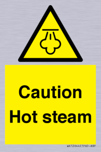 Caution Hot steam